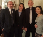 L'ancien ambassadeur de France à Tachkent, Monsieur Jaques-André Costilhes participe au diner de présentation du voyage en Ouzbékistan