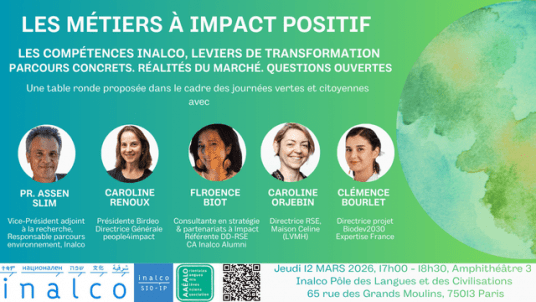 Table ronde : Les métiers métiers à impact