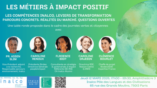 Table ronde : Les métiers métiers à impact